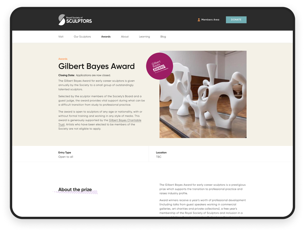 Gilbert Bayes Award Page